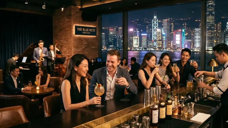 Bar Scene in Hong Kong